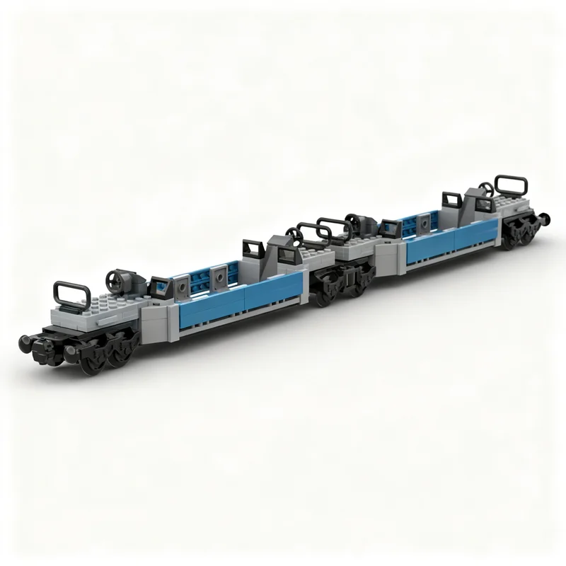232-Piece Double Container Train Building Blocks Set – DIY Railway Freight Car Construction Toy, Creative Educational Brick Kit & Christmas Gift 2