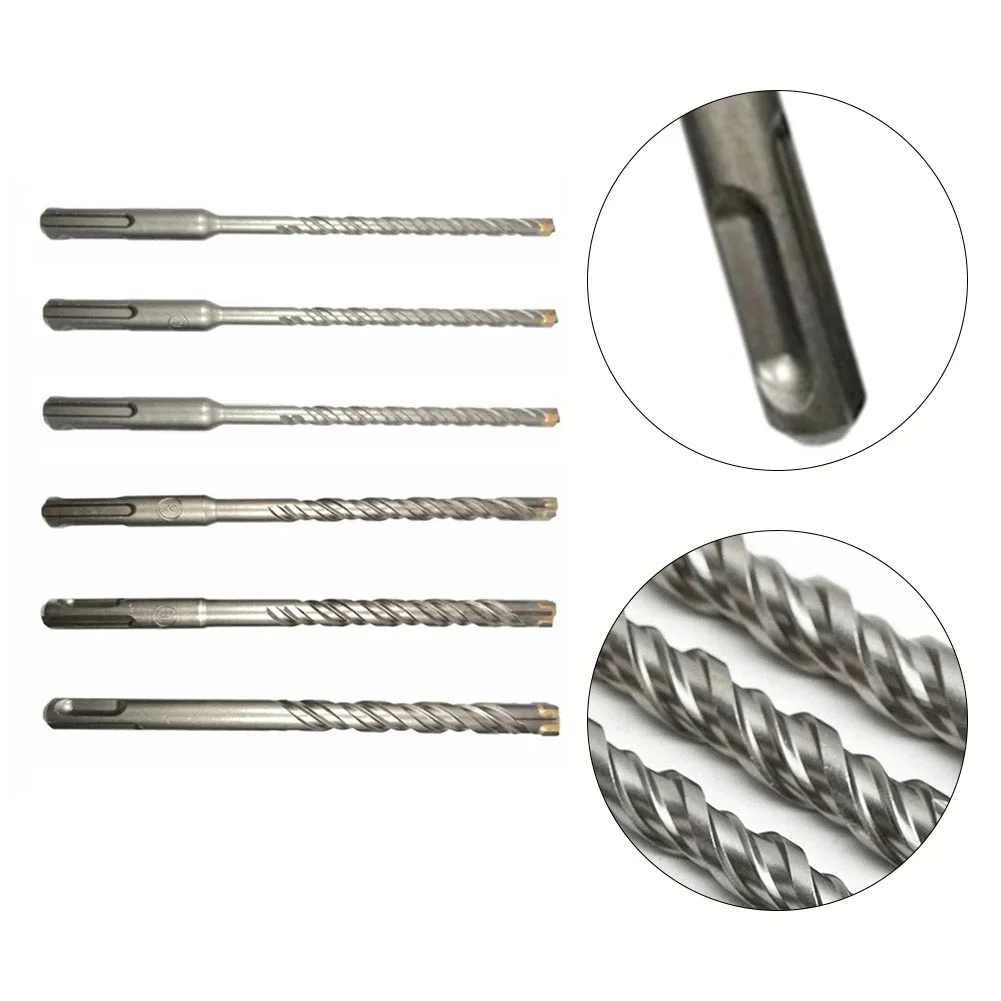 Punta da trapano per calcestruzzo 1Pc 5-12mm punta a croce 4 frese 110mm per strumenti di perforazione per perforazione di fori per muratura trapano a percussione elettrico