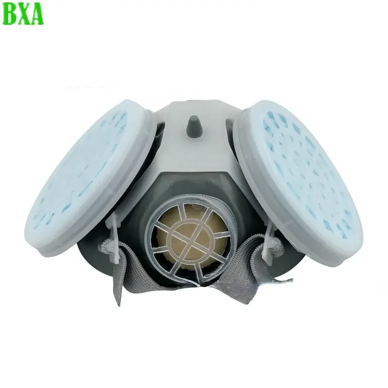 Protective Half Face Anti Dust 301-3 Gas Mask Respirator Painting Spraying Organic Vapor Chemical Filter Work Safety Widely Used