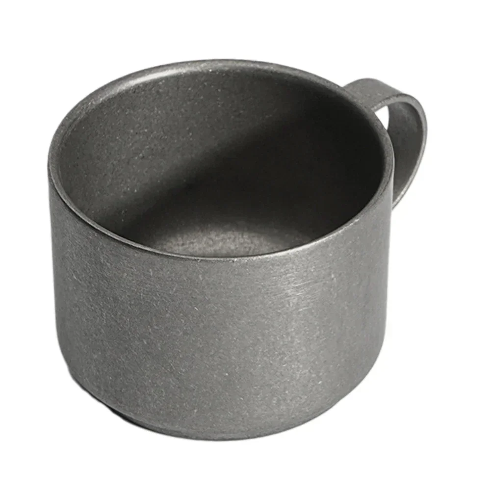 Cup Coffee Cup Stainless Steel Cup 2.5mm/0.09in Thick 304 Stainless Steel Vintage Finish 100ml Beer Coffee Tea