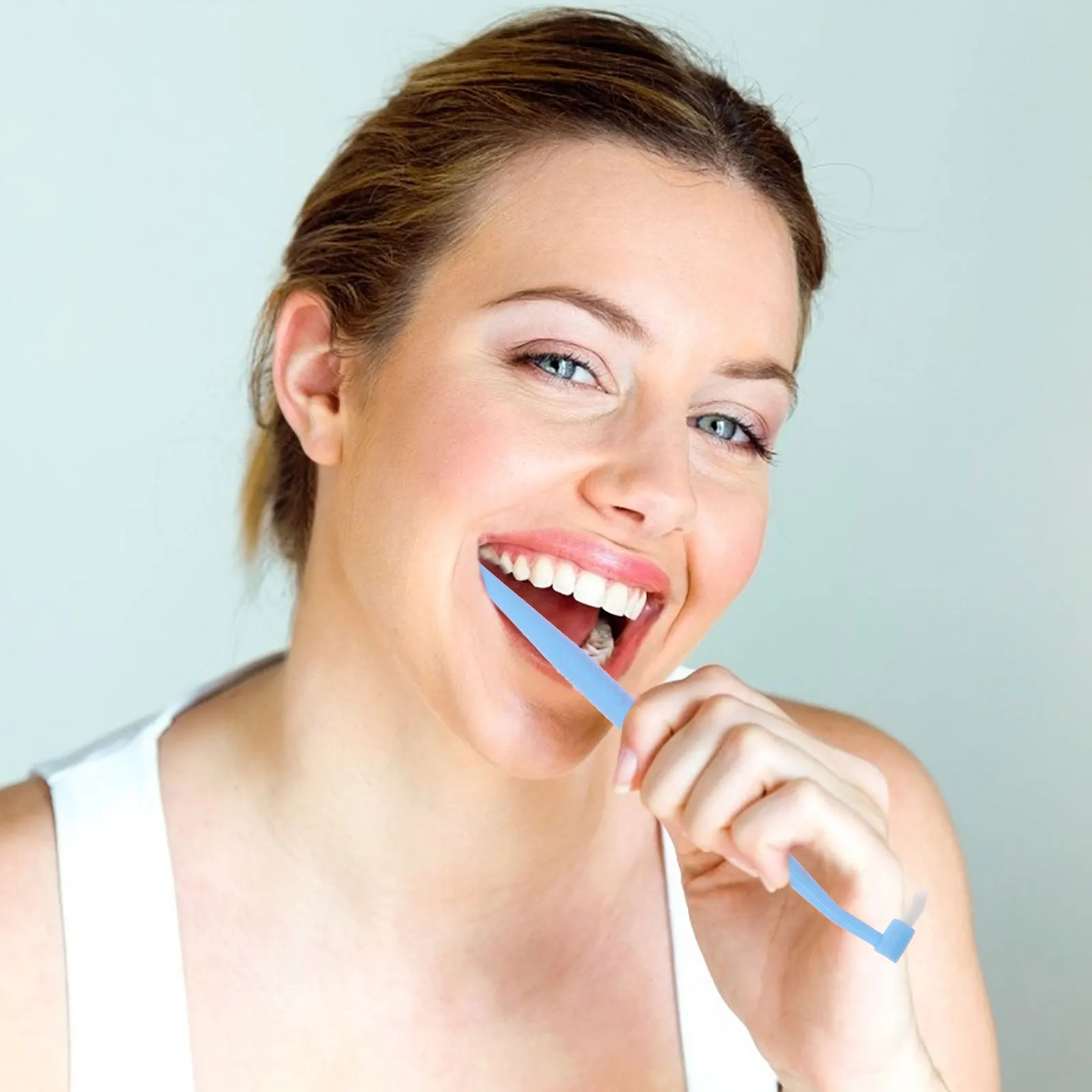 

4pcs Dual Heads Toothbrush Tapered Interspace Daily Use Small Mouth Cleaning Mixed Colors Pet Oral Hygiene