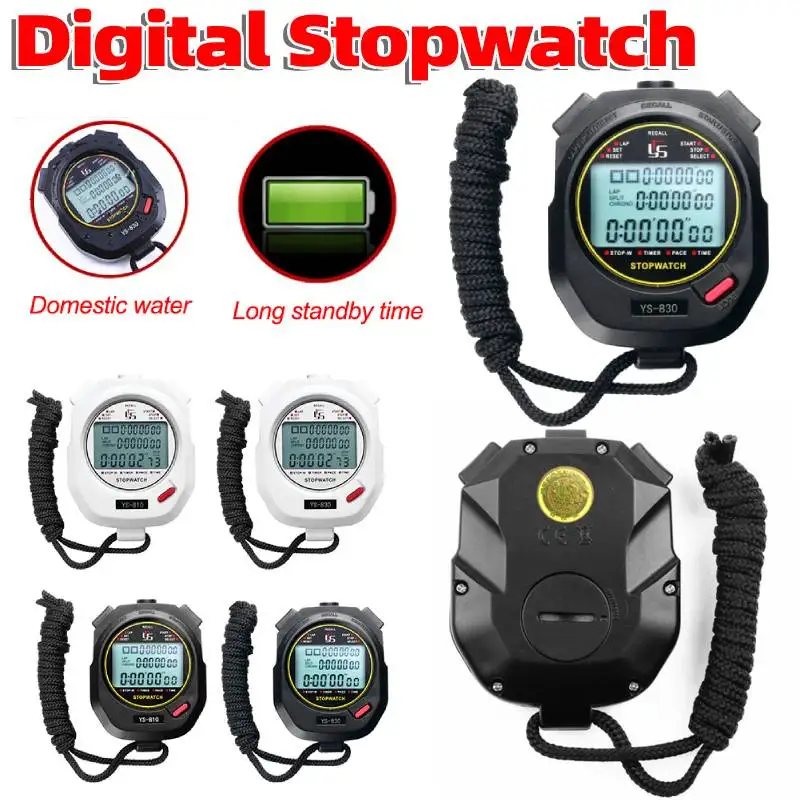 Electronic Countdown Sports Running Stopwatch Professional Electronic Chronograph Study Counter Digital Kitchen Cooking Timer