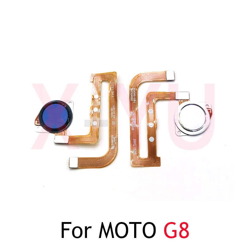 

For Motorola Moto G8 Plus Play Power Lite Home Button Fingerprint Sensor Return Power Flex Cable Repair Parts