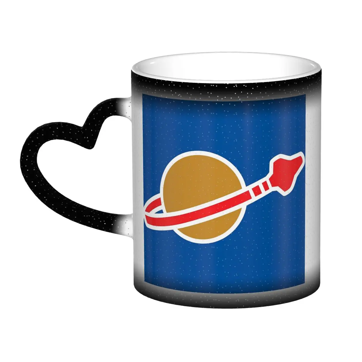 

Classic Space Log Mug Funny Ceramic Coffee Cups Tea Mugs Milk Cup Drinkware Gift for Friends