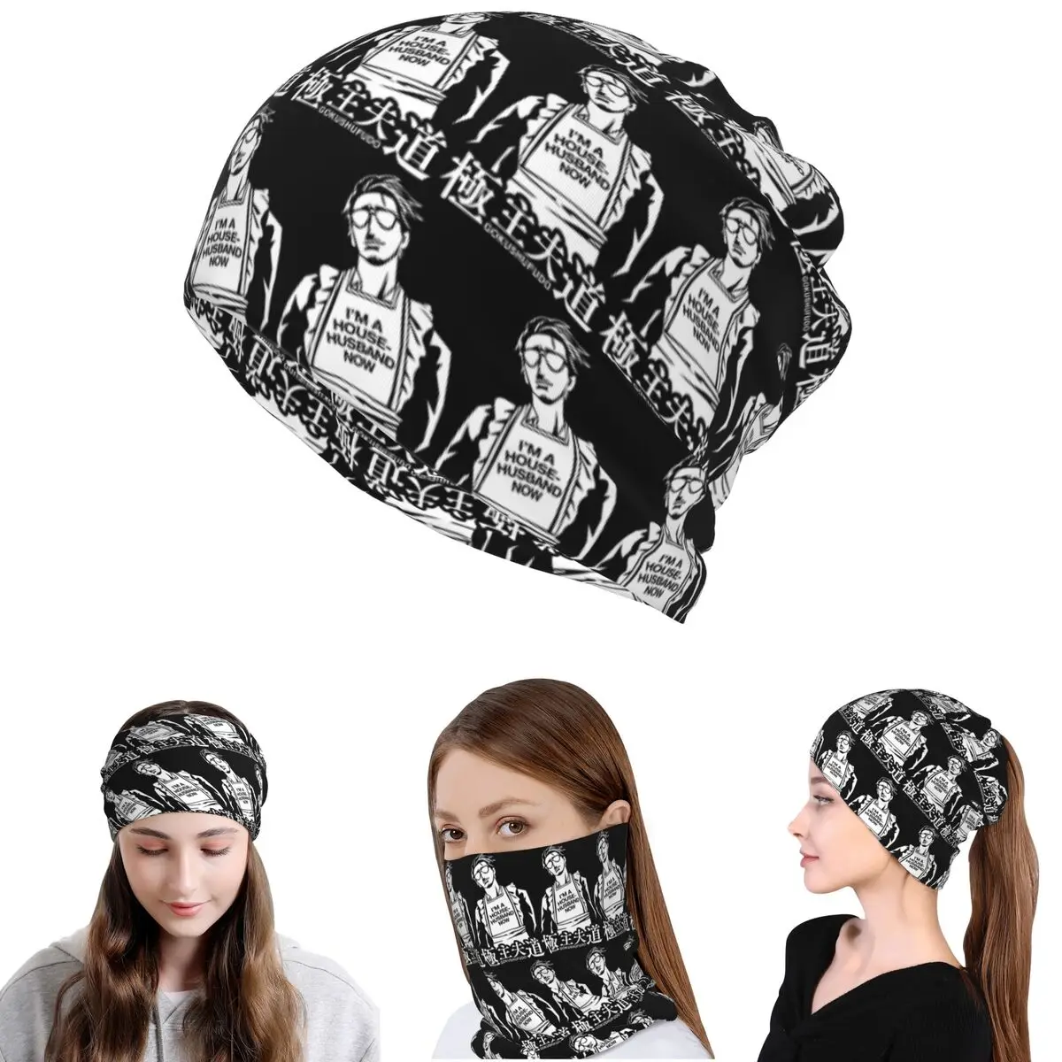 

Immortal Tatsu Yakuza Gokushufudo The Way Of The Househusband Bandana Neck Gaiter Mask Scarf Cycling Scarf Beanies Hat