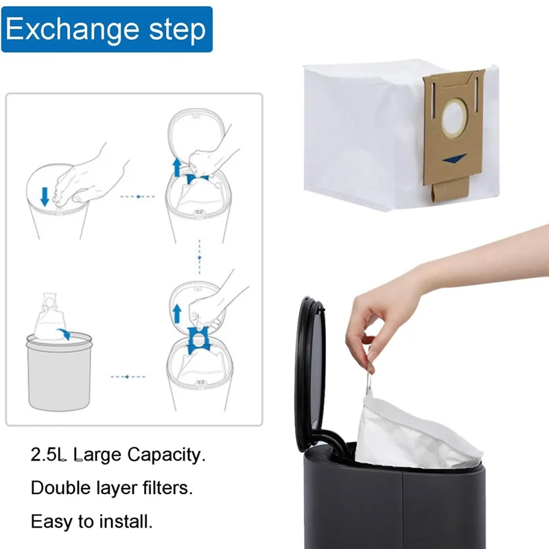 ABAG sacs d'aspirateur pour Ecovacs Deebot N8/N8 Pro/N8 Pro Plus, Ozmo T8 T9 AIVI pièces d'aspirateur Robot