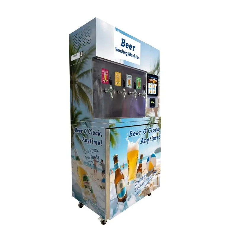Self-Service Fresh Cold Beer Vending Machine with Automated Beer Dispenser Customized
