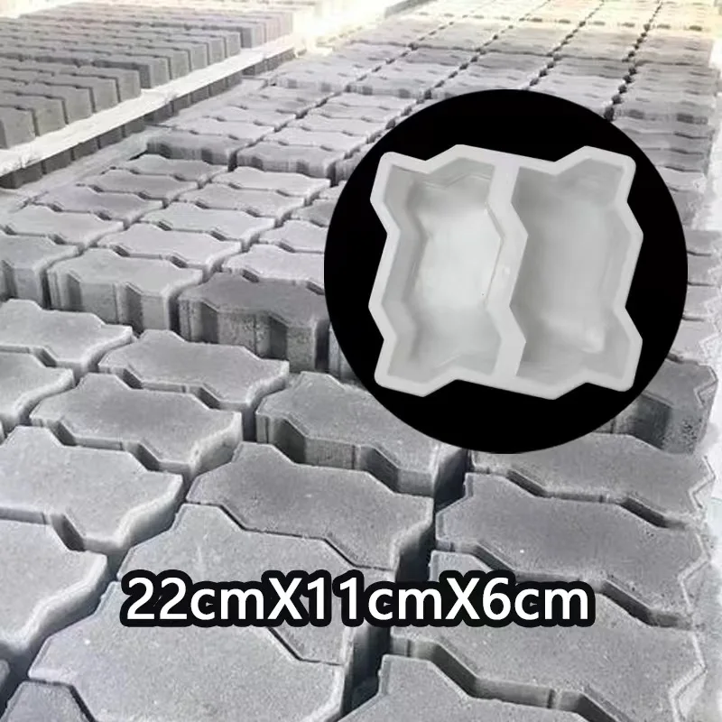 Concrete Paver Mold for Walkway, Plastic Cement Brick Form for Garden Path, Reusable Paving Mould for Patio & Courtyard