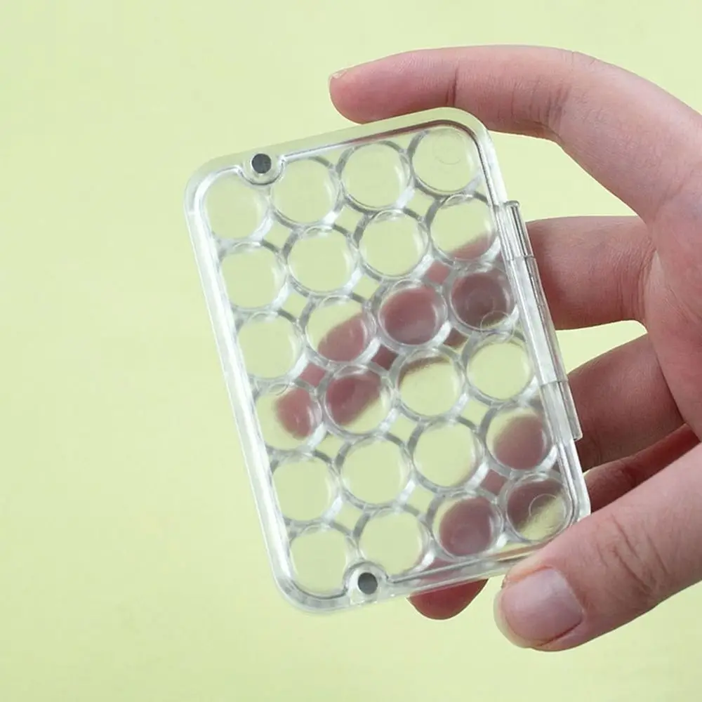 لوازم فنية 24 شبكة لوحة ألوان مائية صغيرة شفافة فارغة علبة طلاء ألوان مائية مختومة صندوق طلاء أكريليك نزهة الطالب #1