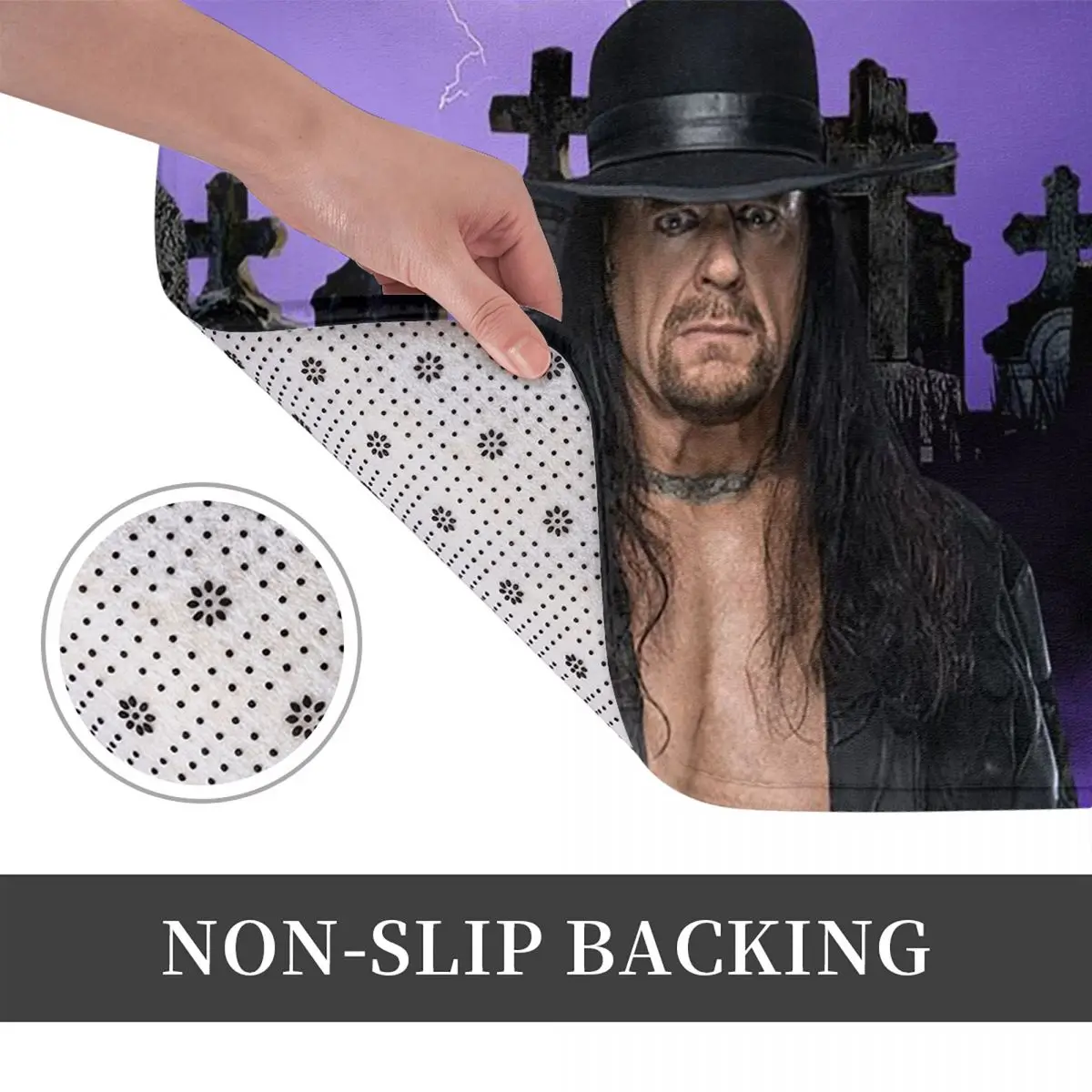 The Undertaker Wrestling Professional Wrestler Non-slip Doormat Floor Mat Carpet Rug for Kitchen Entrance Bedroom Footpad Mats