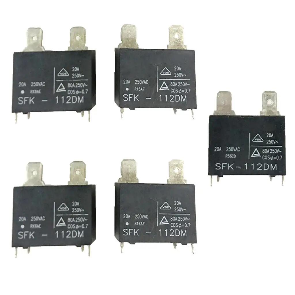 Conditioner Relay SFK-112DM 12V 20A 250VAC 4 Pins Compact Power Relay for Home AC Repair