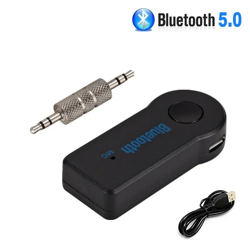2 In 1 Wireless Bluetooth 5.0 Receiver 3.5mm Jack AUX For Car Music Audio A2DP Headphone Transmitter Adapter Reciever Handsfree