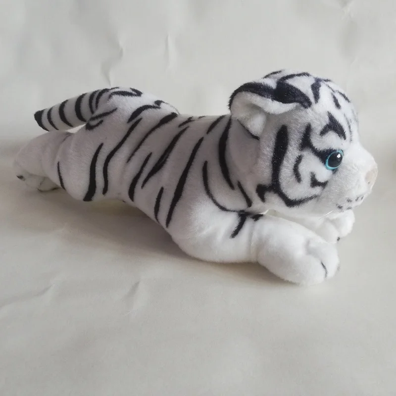 ตุ๊กตาเสือสุดน่ารัก ประมาณ 32 ซม. เสือขาวน่ารัก ท่าทางนอนราบ ตุ๊กตาเสือเนื้อนุ่ม ของเล่นเด็ก ของขวัญคริสต์มาส s2188