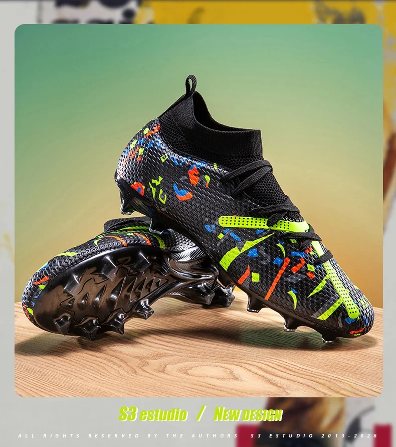 Neue Herren-Fußballschuhe Professionelle Outdoor-Sportschuhe Rutschfeste Trainingsschuhe Sneakers Rasen-Fußballstiefel Ultraleicht Unisex – Detail 13