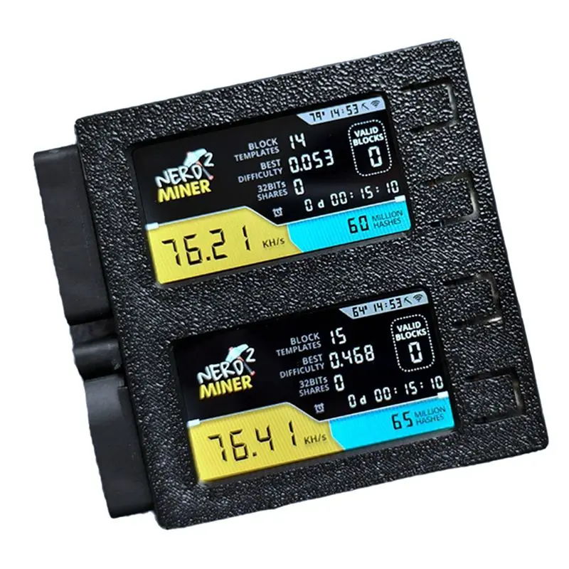 A53M-For Nerdminer V2 DUO 156K/S Dual Screen BTC Solo Lottery Miner Bitcoin Nerd Miner