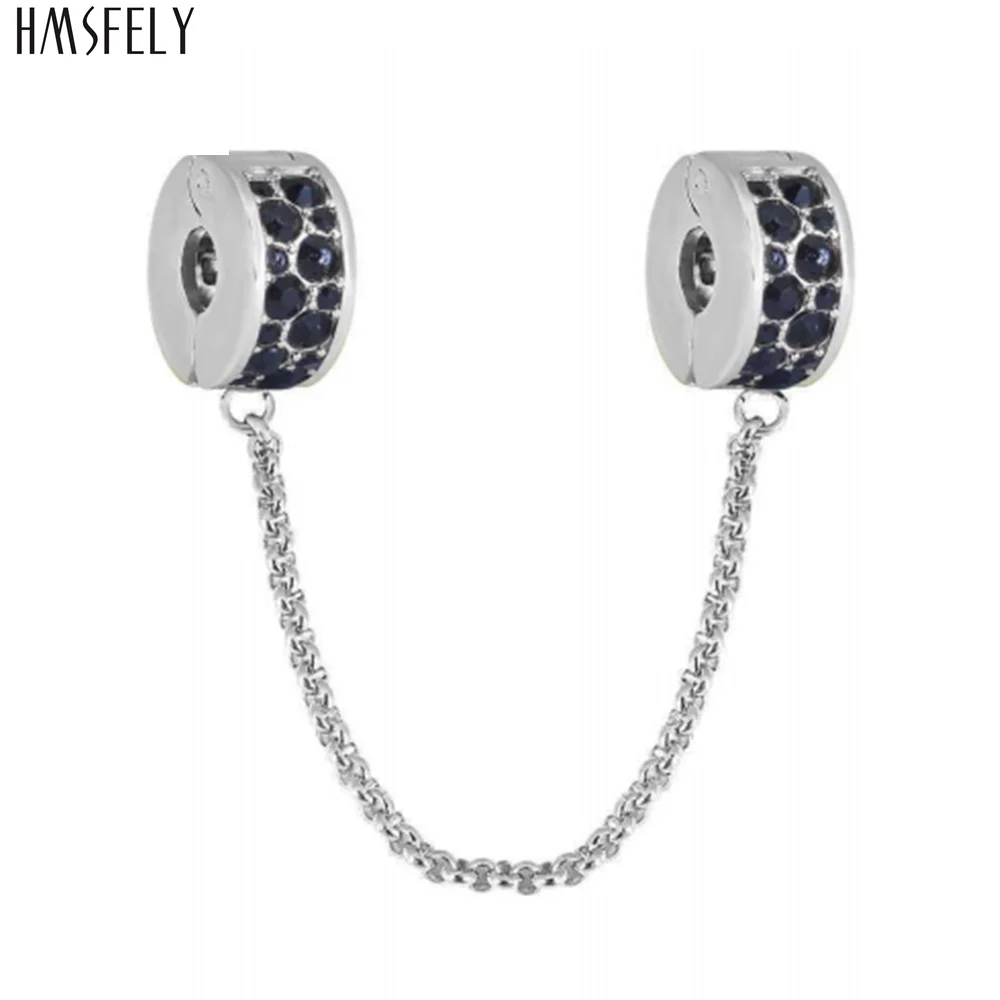 HMSFELY 316L Stainless steel safe Chains For Women DIY Charm Bracelets Crystal Chains