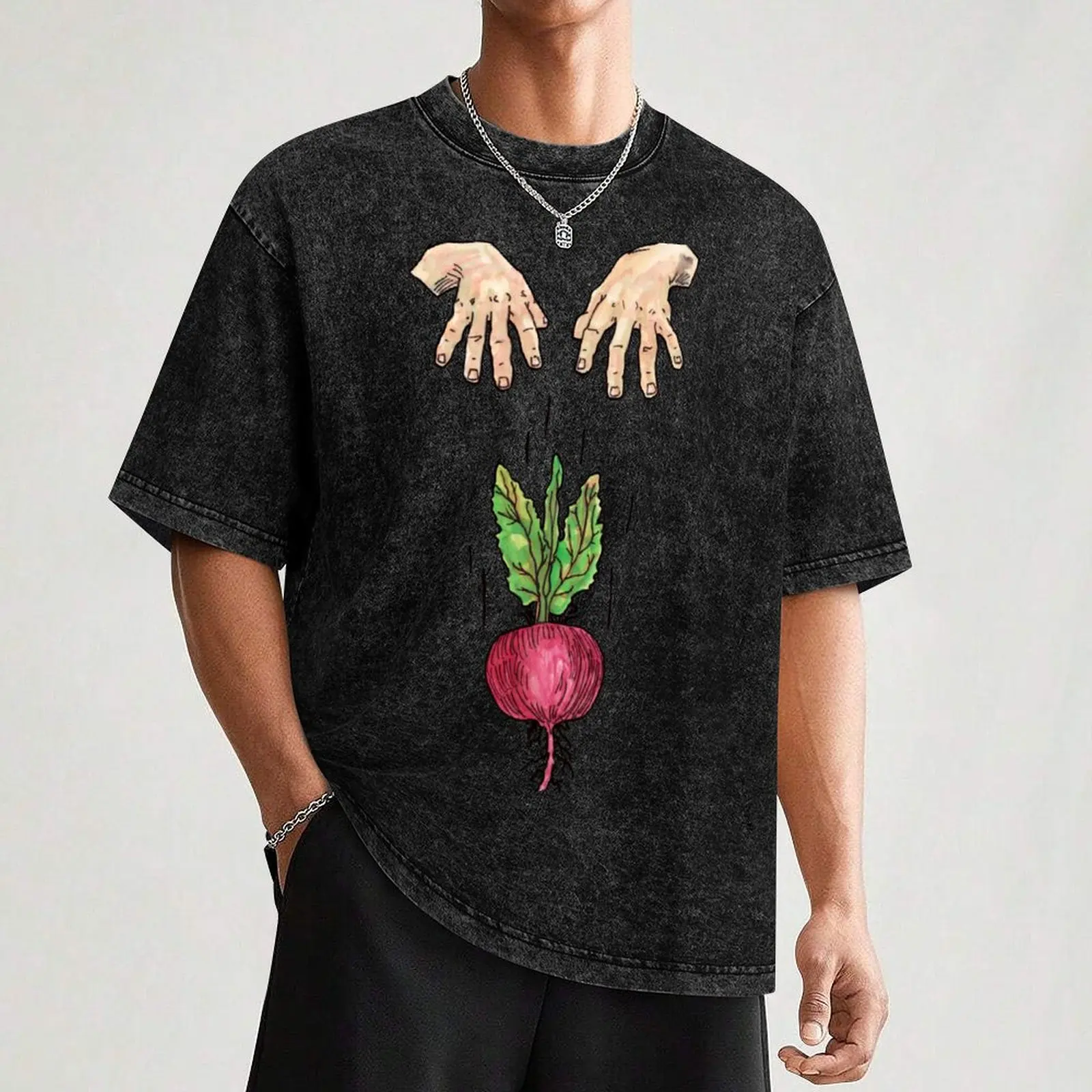 dropping beets T-Shirt Basic Simple Design Short Sleeve Shirt