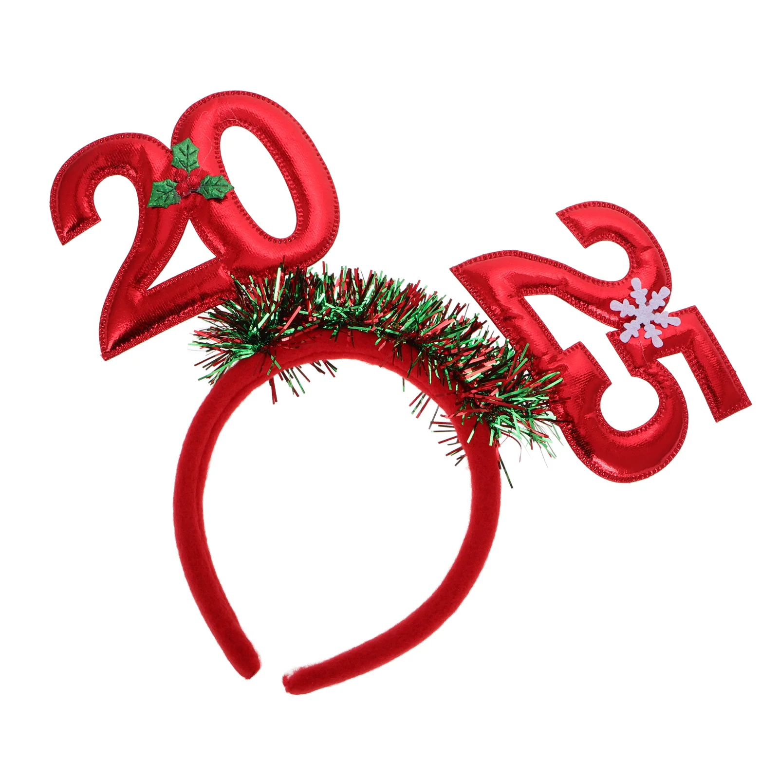 

Glitter 2025 New Year Headband Tiara Happy New Year Party Hair Hoop Headdress Christmas Eve Decorations 2025 Party Hair Hoop
