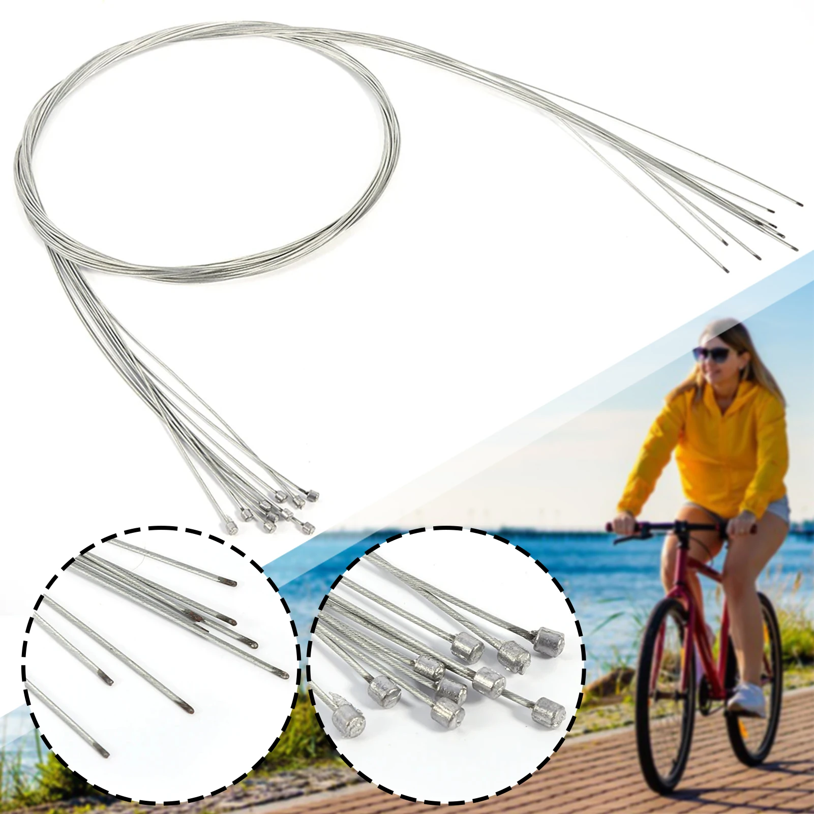 

10 шт. кабель переключателя велосипеда с точным сердечником для дороги и горы