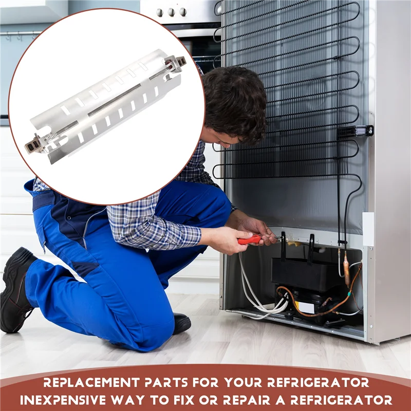 A68M-WR51X10055 سخان تذويب الثلاجة لملحقات الأجهزة المنزلية لثلاجة GE، 4 عبوات