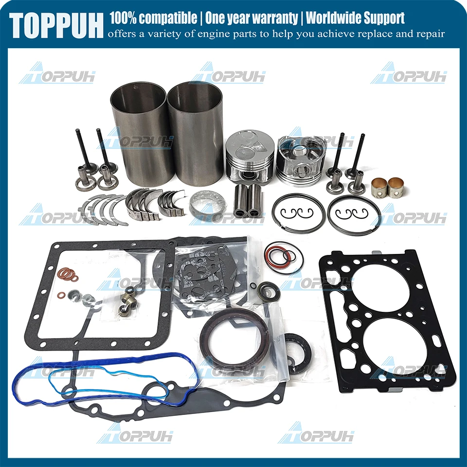 

Z602 New Overhaul Rebuild Kit for Kubota Z602 Engine BX1500 Compact Utility Tractor