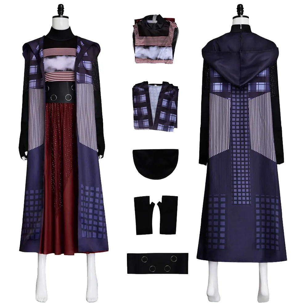 

Orli Cosplay Shoshan‌‌ The Acolyte Costume Adult Hooded Outer Vest Coat Dress Gloves Waist Seal Halloween Carnival Disguise