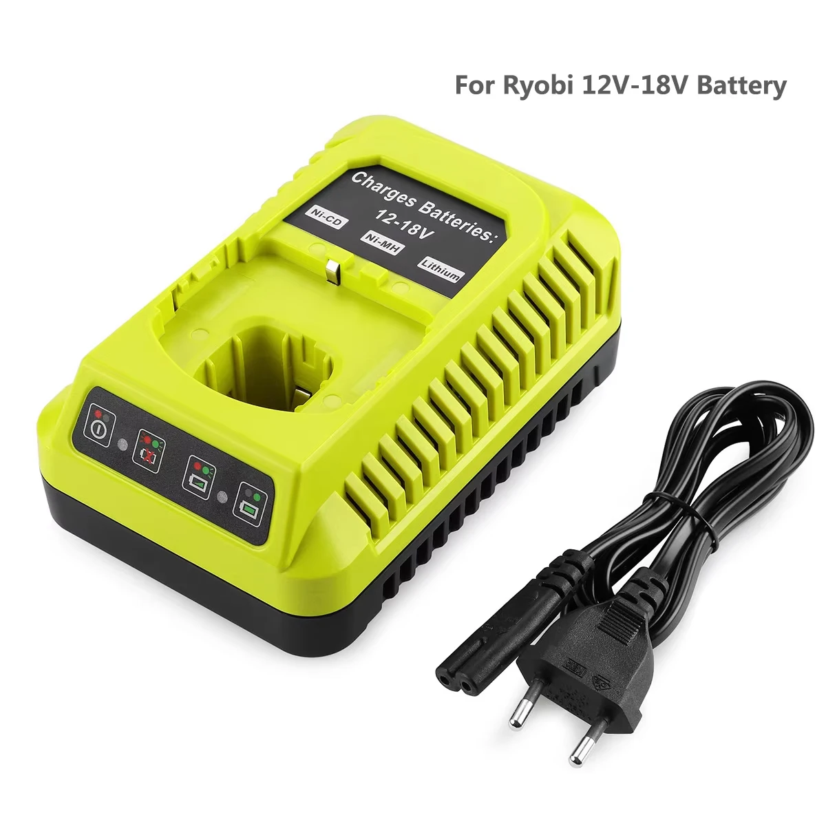 ELEOPTION P117 P118 3A Battery Charger For Ryobi 12V-18V Ni-Cd Ni-Mh Lithium Battery P108 P102, P107, P103, P104, P105, P106