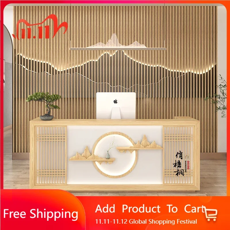 

Escritorio Restaurant Luxury Reception Desk Check Out Office Counter Reception Desk Aesthetic Empfangstheke Postmodern Furniture