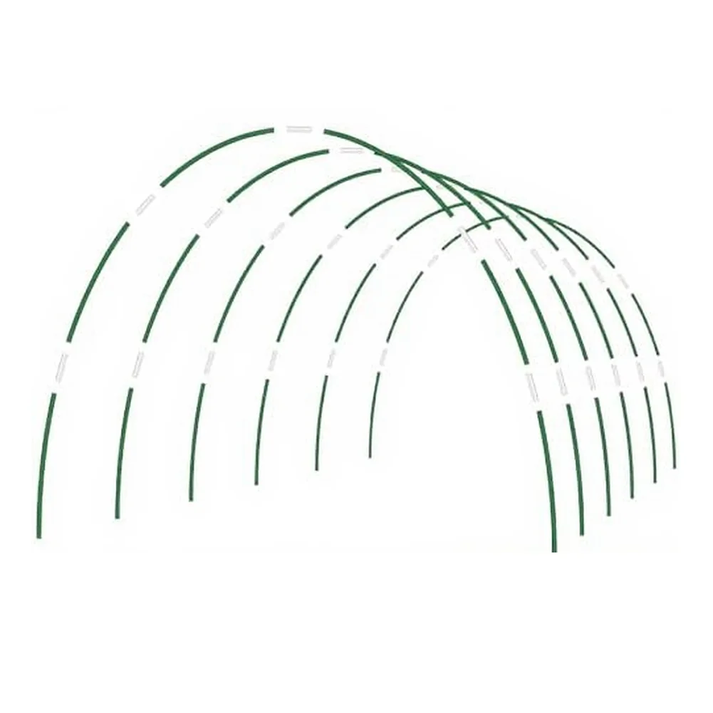 60PCS Garden Hoops Kit Green Fiberglass Archway Frame Support Plant Cover Shade Cloth Vegetable Garden Tunnel Mechanic Tools Set