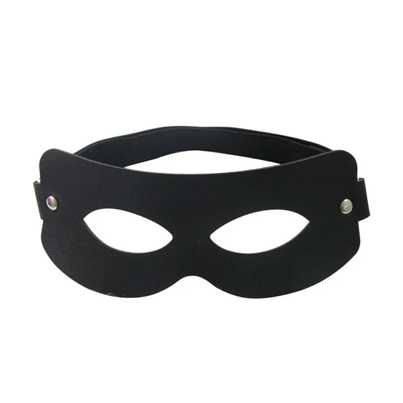 Punk style masquerade leather mask men and women half face mask halloween party zorro prom catwalk eye mask