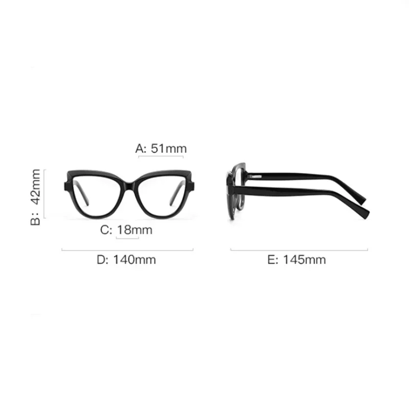 Red Frame Cat Eye Optical Glasses With Prescription Anti Blue Rays/Photochromic/Nearsighted/Hyperopia Progressive Eyeglasses