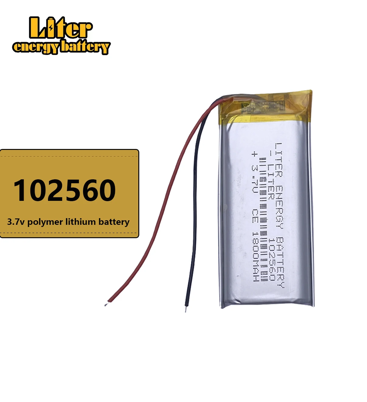 102560 3.7V 1800mAh Rechargeable Li-Polymer Li-ion Battery For mp3 mp4 mp5 toys DVR GPS PDA Tools LED Ligts Lamps