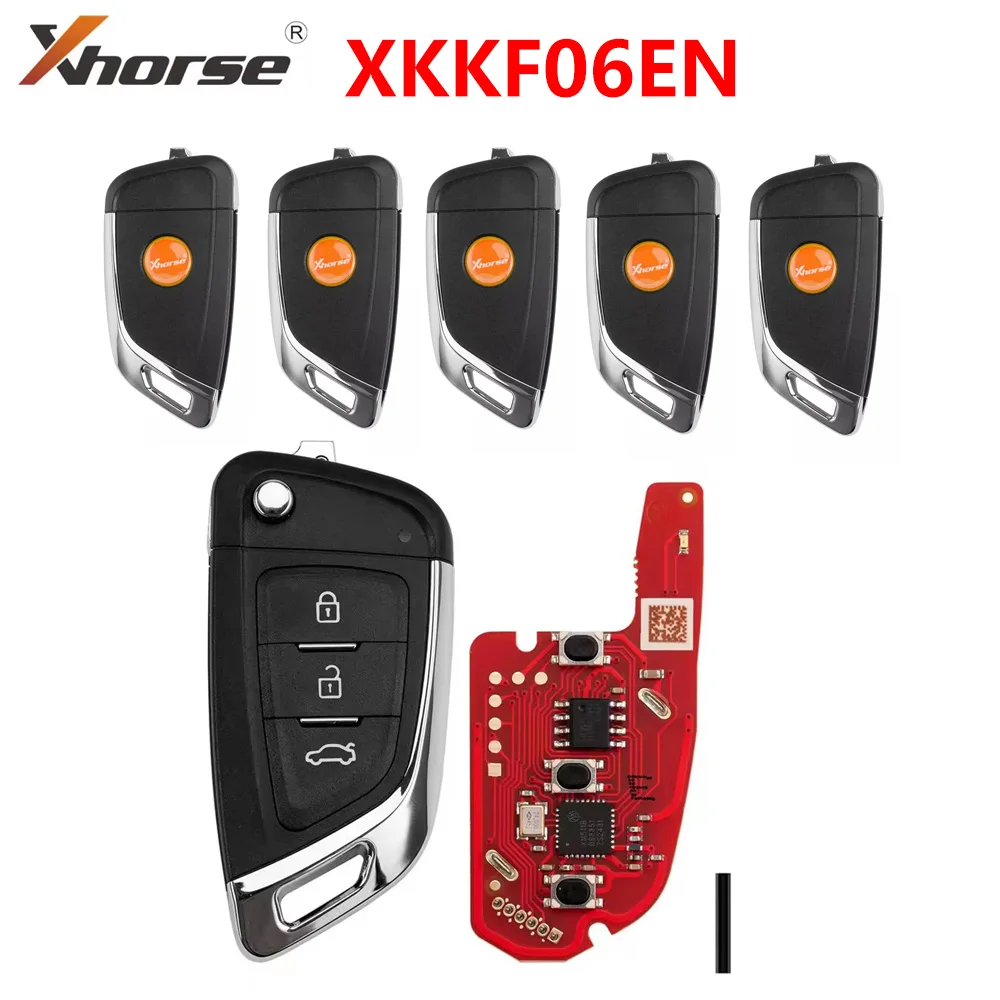 

5 шт./лот Xhorse XKKF06EN 2-го поколения проводной дистанционный ключ нож стиль поддержка беспроводное программирование