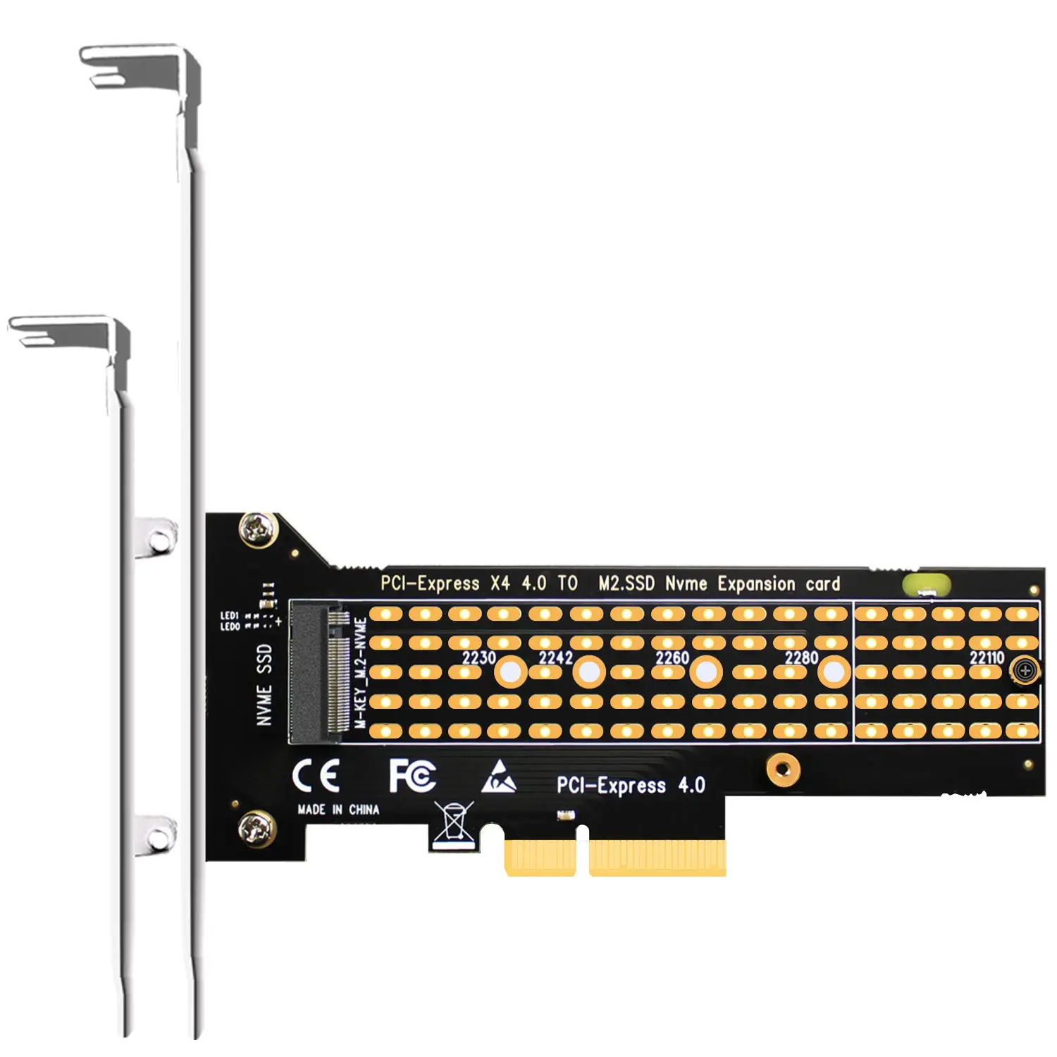 

Адаптер PA-22110 NVMe — PCIe 4.0 X4 для твердотельного накопителя M.2 NVMe, поддержка размеров 22110/2280/2260/2242/2230
