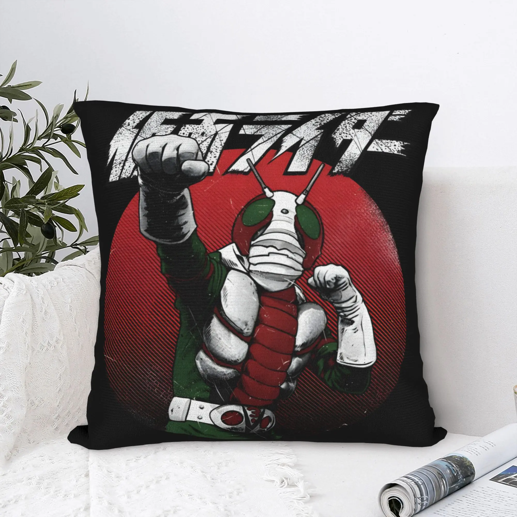 Kamen Riders Pillow Case  Comfy Pillow Cover Cute Funny Pillowcases For Couch Sofa Bedroom