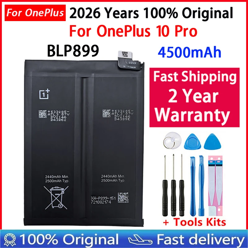 Batería de repuesto 100% original para OnePlus Nord N100 N10 1 2 3 3T 5 5T 6 6T 7 7T 8 8T 9 9R 10T X Pro Plus 2