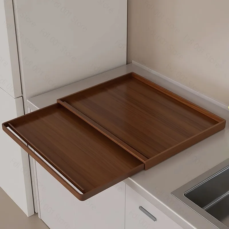 Pull-out Rack Kitchen Oven Holder Baffle Bottom Large Capacity Finishing Rack Artifact