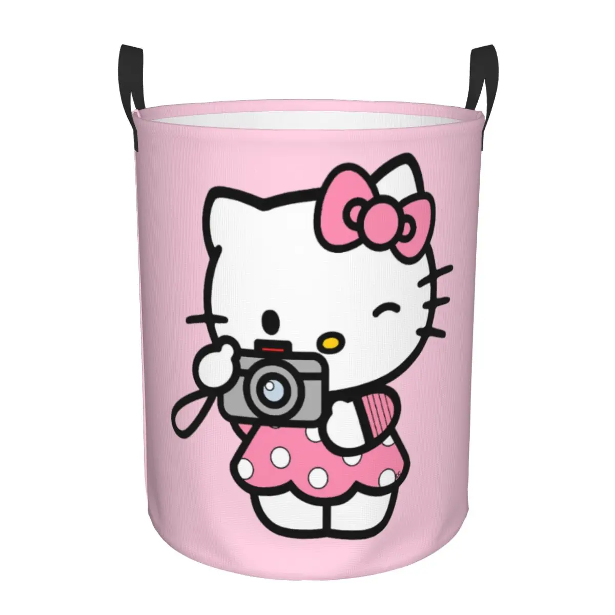 Cestino portabiancheria personalizzato Hello Kitty cesto portaoggetti pieghevole per vestiti Sanrio per la scuola materna dei bambini