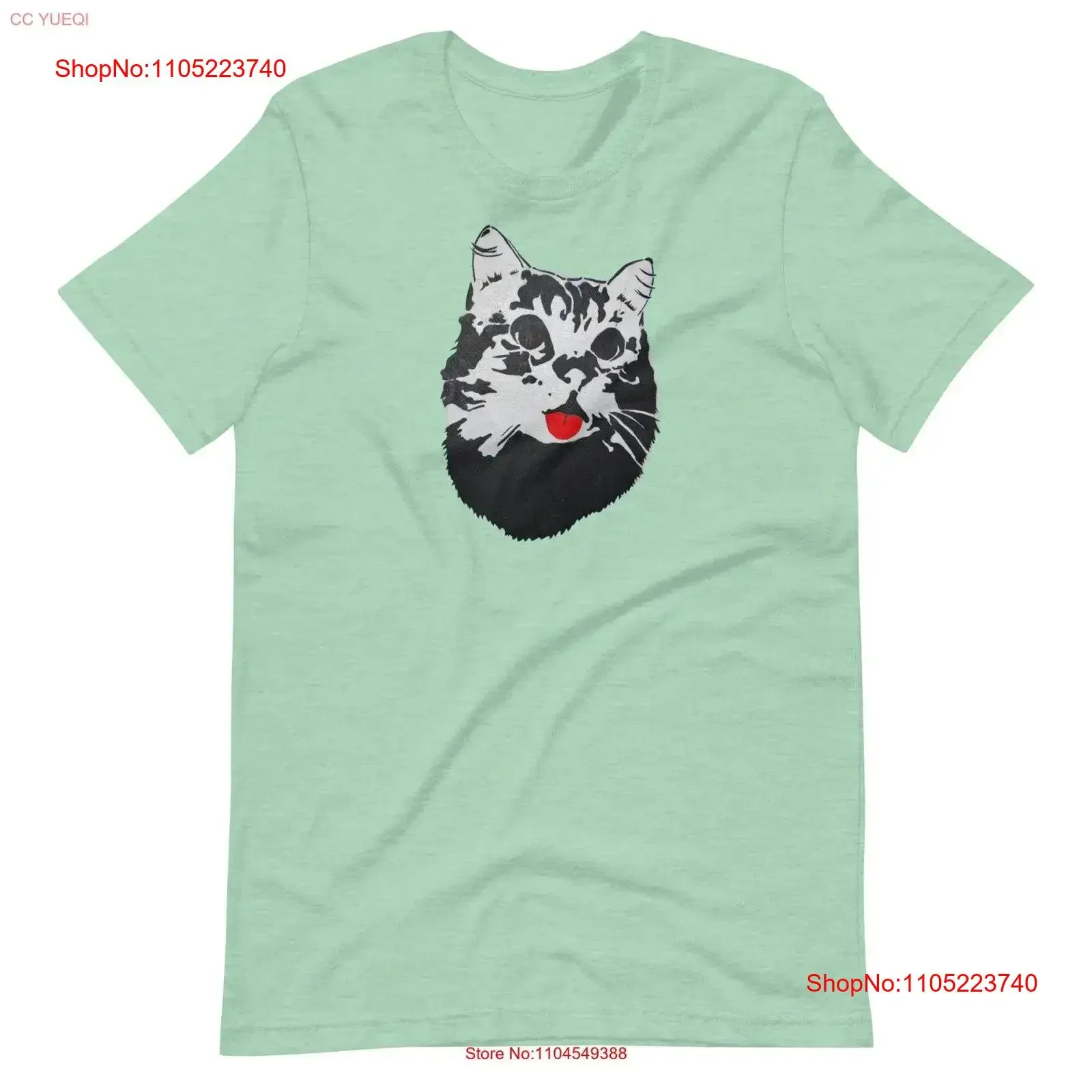 

Funny Cat Sticking Tongue Out T Shirt Cotton For Him Her Stencil Adult vintage Washed fashion streetwear Casual Slightly Unisex