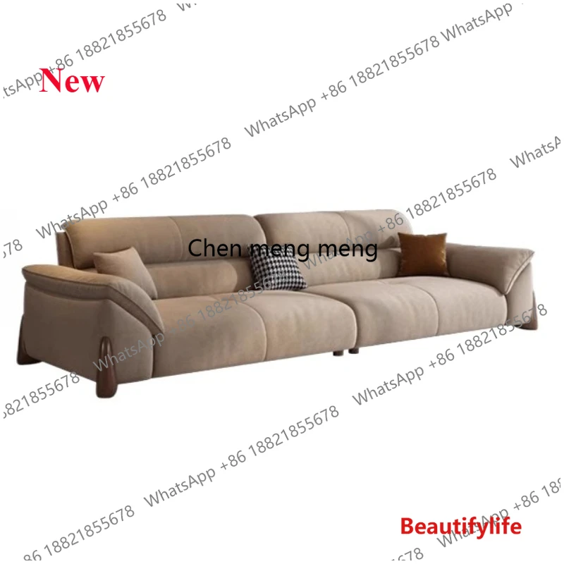 

a55 Luxury Minimalist Living Room Sofa Genuine Leather Comfortable Soft Living Room Sofa Nordic Multifunctional Divano Furniture