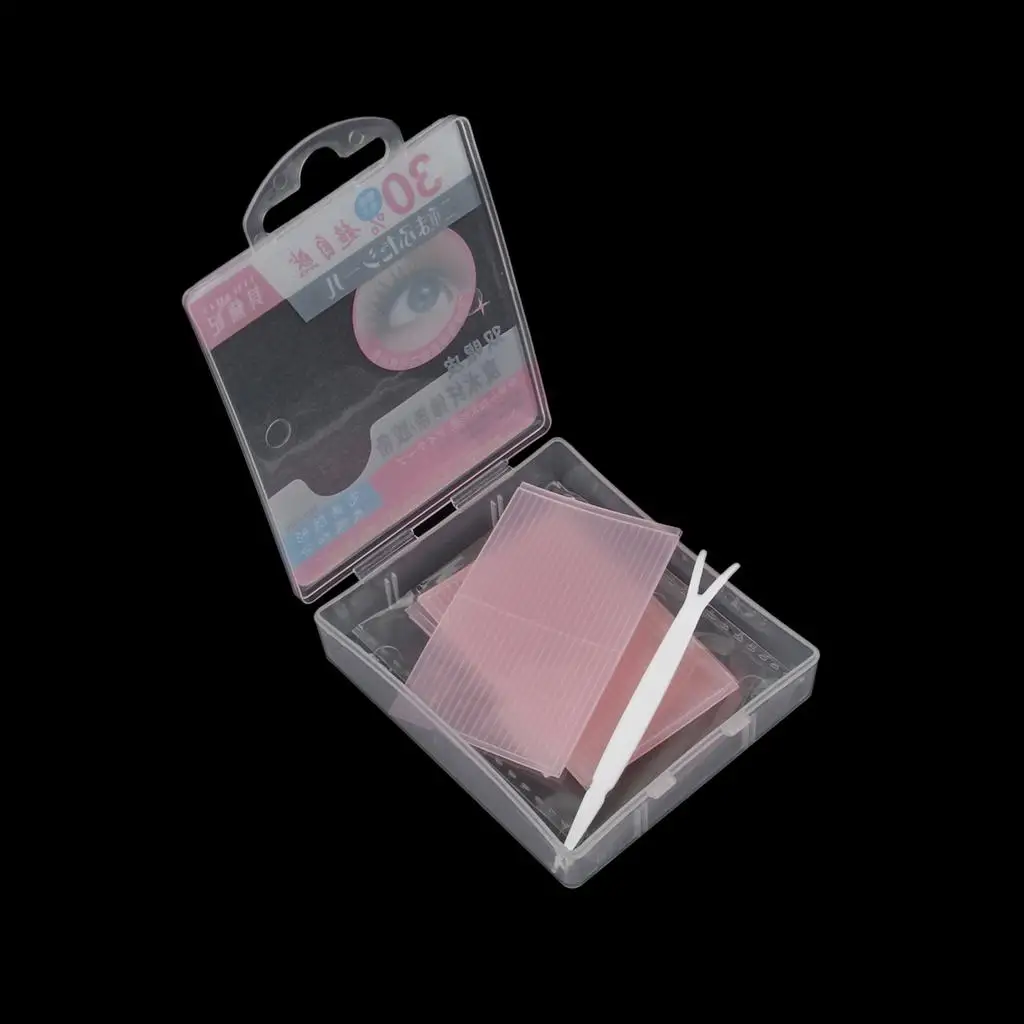 176 ชิ้นตาสองชั้นแถบสติ๊กเกอร์เทปพร้อมส้อม