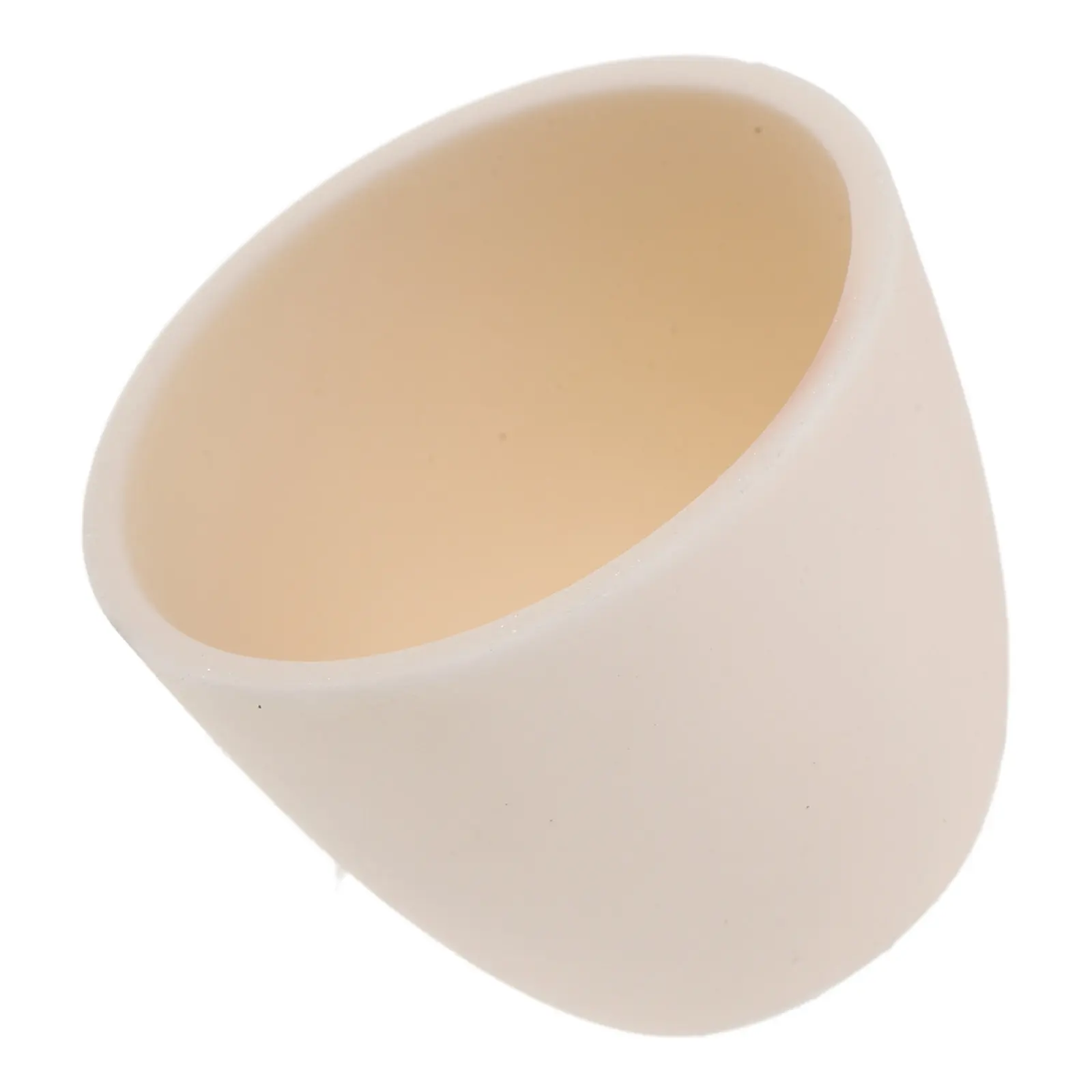 Ceramic Crucible Lab Equipment Accessory 40Ml Curved Shape Wear Resistant Smooth Surface Crucible Cup for Laboratory Research