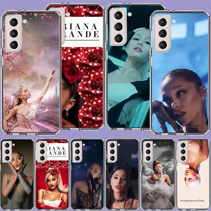 Ariana Grande Phone Case For Samsung S24 S25Edge Galaxy S22 S25 Ultra S21 S23 FE S20 S10 Plus S10E Cover Shell Coque Clear Silic