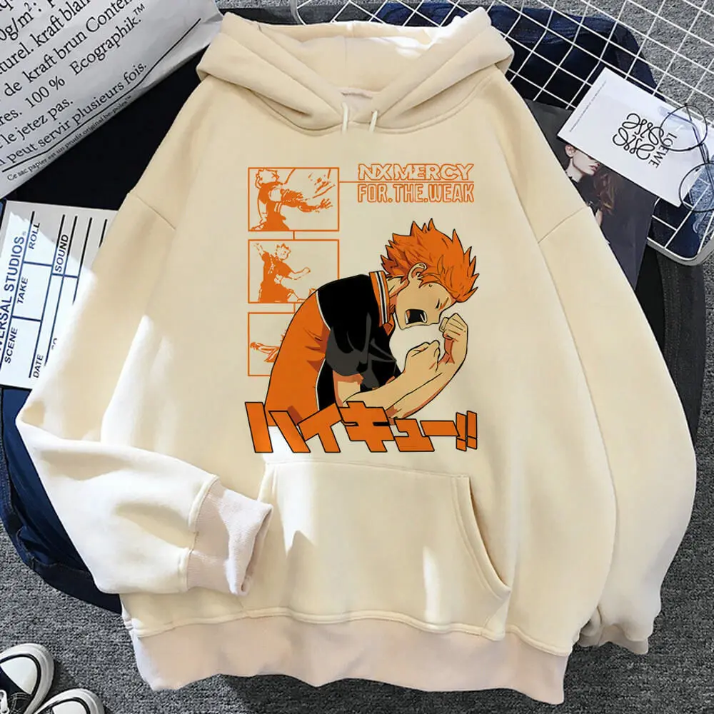 Haikyuu hoodie patterned soft fabric comfortable streetwear patterned elegant girl sweatshirts Y2K comic designer