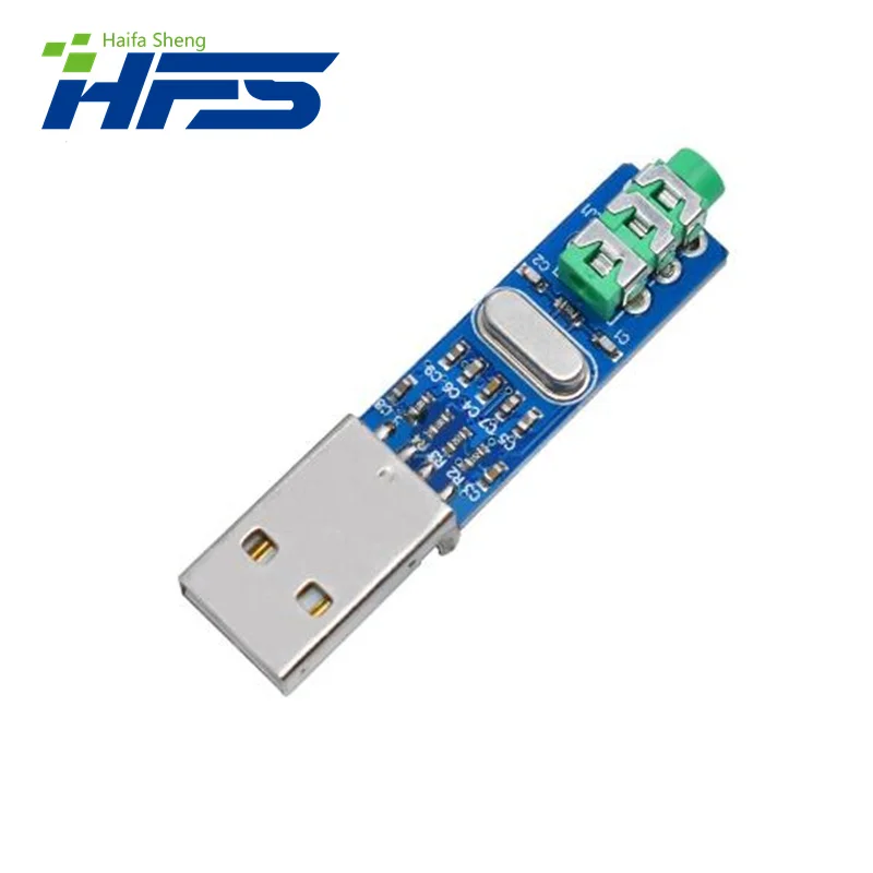 Módulo de placa decodificadora Mini PCM2704 CM108 USB DAC HIFI USB, tarjeta de sonido, alimentación USB DAC para Arduino Raspberry Pi, 16 Bits, 5V
