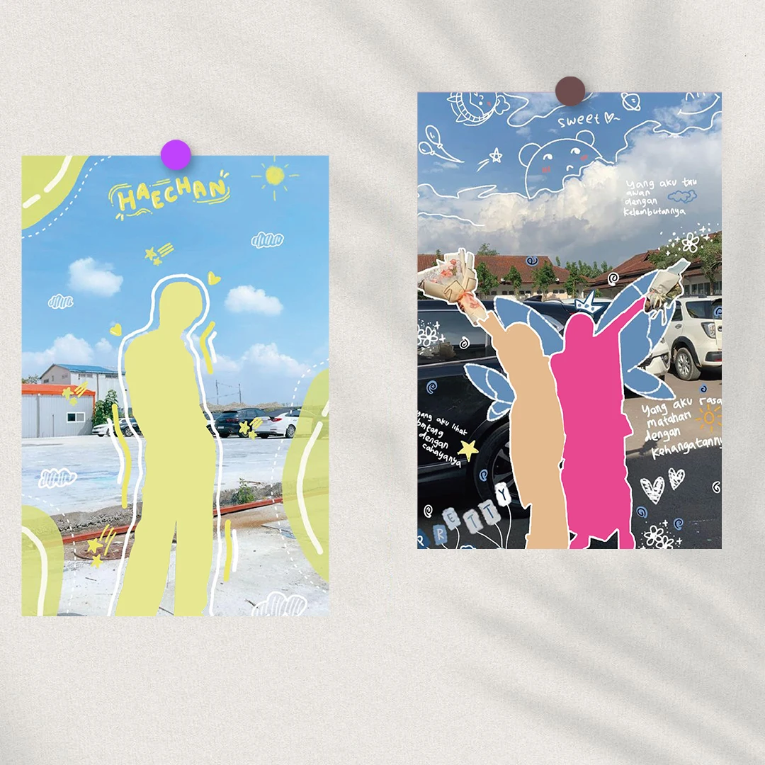 10PCS Love Life Posters Stickers 10×15CM Students Painting Collage Coffee Photo Home Decoration Art Picture For Living Stickers