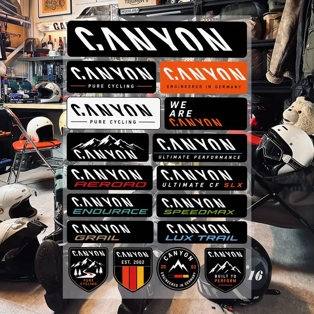 C-a-nyon Aesthetic Graffiti Waterproof PVC Stickers for Car Motorcycle Skateboard Helmet Notebook