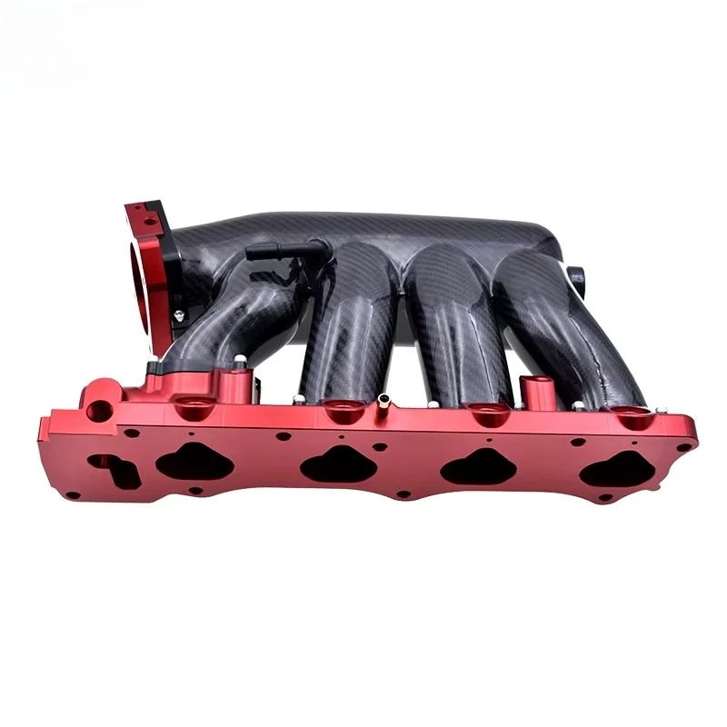 70Mm Throttle Body True Carbon Fiber Intake Manifold for Honda K20 K24 Engines - view 6