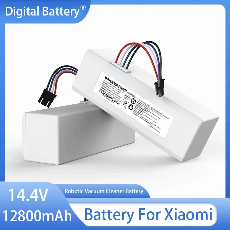 14.4V P1904-4S1P-MM Battery For Xiaomi Mijia 1C STYTJ01ZHM Robot Vacuum Mop Cleaner 12800mAh Replacement Battery Accessories