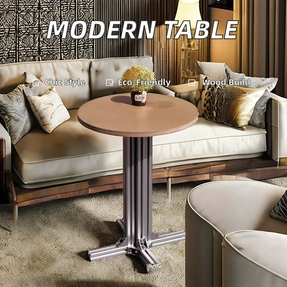 ！@Vintage Coastal Style Coffee Table Small Apartment Leisure Bar Office Tea Table for Dining Influencer Style Milk Tea Table